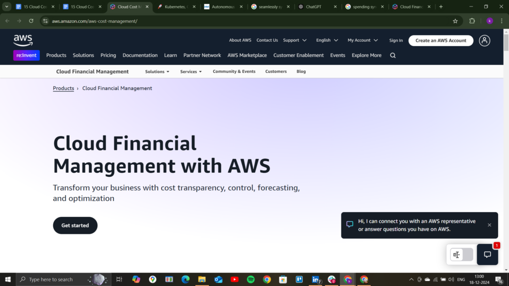 AWS Cloud Financial Management Tools